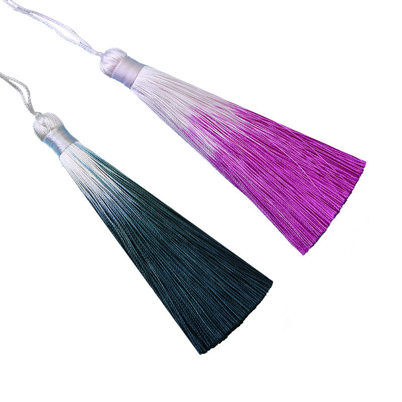 Wholesale 10pcs 10CM Gradient Tassel Ear Pendant Accessories